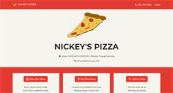 Desktop Screenshot of nickeyspizza.com